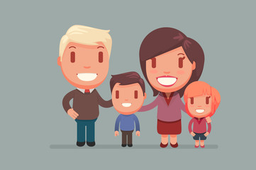 Obraz na płótnie Canvas Family illustration