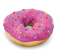 Donut on a white background for your design