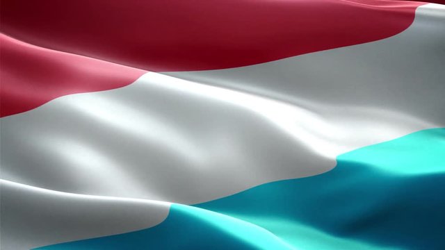 Luxembourg national flag. Infinite loop. New effect and different lightining.