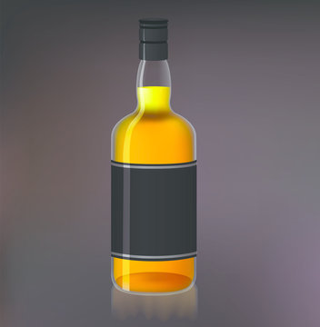 Bottle of whiskey for your design