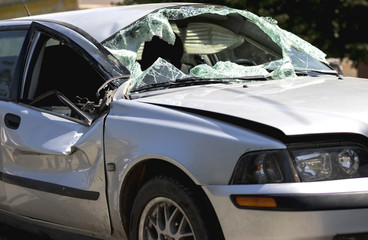 Obraz na płótnie Canvas Car crash accident