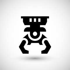 Robotic claw icon
