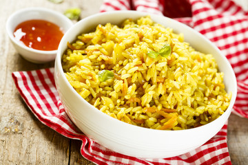 Rice with vegetables