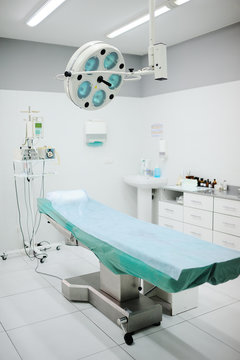 operating room in the surgical department of the polyclinic