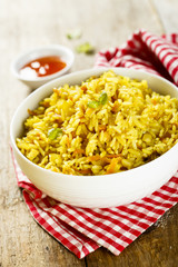 Rice with vegetables