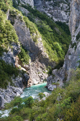 Fototapeta na wymiar Magnificent view to Verdon Gorge, Provence, France