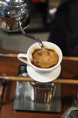 Drip Brew Coffee Caffeine Filter Flavor Mug Cup Concept