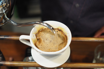 Drip Brew Coffee Caffeine Filter Flavor Mug Cup Concept