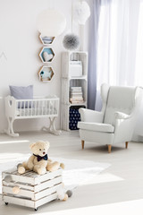 Baby room inspired by the sea coast