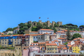 Fototapeta na wymiar Vista do Castelo de São Jorge em Lisboa Portugal