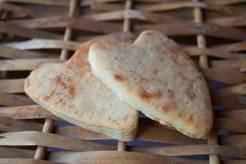 cookies in the shape of a heart
