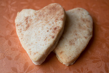 cookies in the shape of a heart
