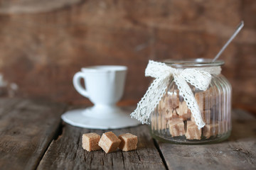 tea with rose petal and sugar
