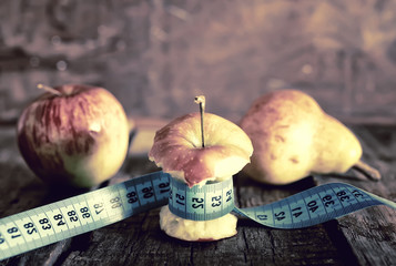 anorexia thinness measuring apple
