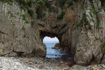 高知県土佐清水市　白山洞門