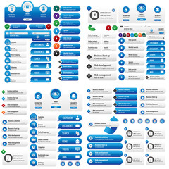 Services business button set