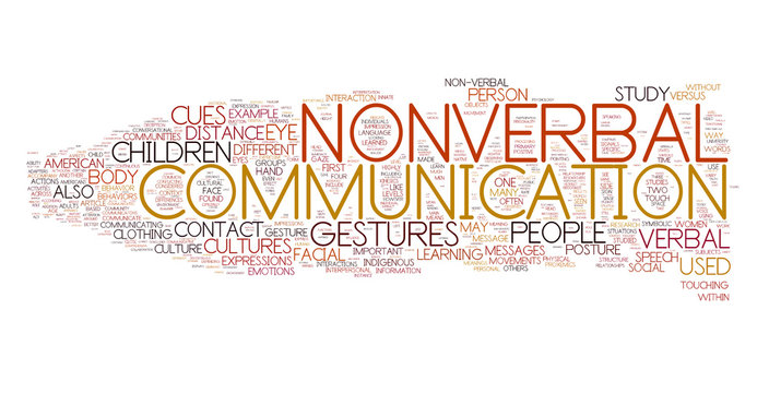  Nonverbal Communication Collage Of Word Concepts