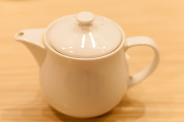 Teapot object ceramic photograph; teatime for healthy.