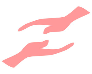 two hands holding