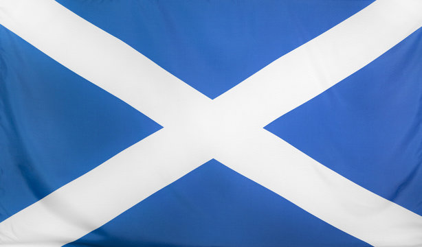 Scotland Flag real fabric seamless close up