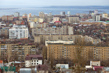 Naklejka premium Saratov City. Russia