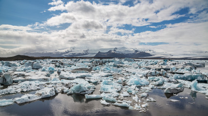 Jokulsarlon (Jökulsárlón) glacial lagoon, Iceland