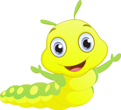 cute caterpillar cartoon