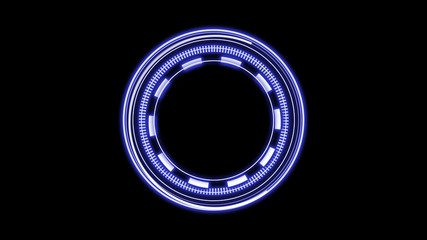 blue circle heads up display background image