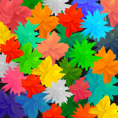 Fototapeta na wymiar Abstract colorful flowers background