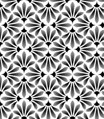 abstract floral pattern. Dark brown and white background. Ornament for wrapping, wallpaper, tiles