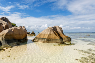 Fototapeta na wymiar Seychelles, île de la Digue 
