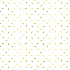 Lemon pattern on a white background