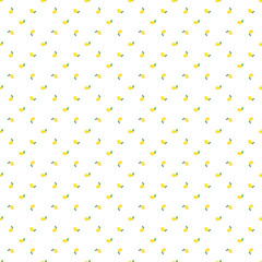 Lemon pattern on a white background
