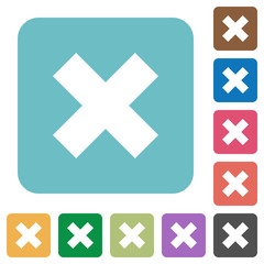 Obraz premium Flat cancel icons