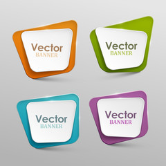 Vector banners set