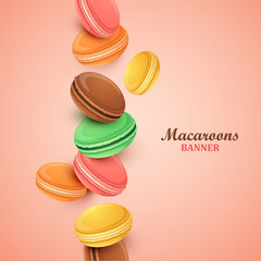 Abstract background with macaroons.