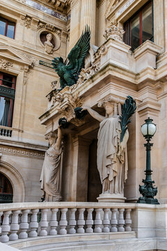 Opera National de Paris (Garnier Palace). Detail. Paris, France.