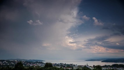 Sturm zieht über Bodensee - Zeitraffer