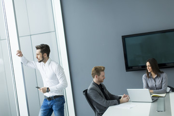 Businessman with a phone