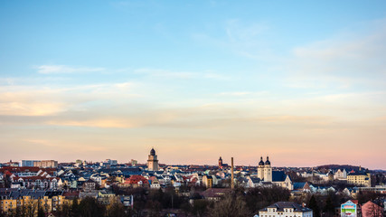 Fototapeta na wymiar Stadtpanorama Plauen