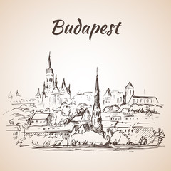 Panoramic view of Budapest - Hungary