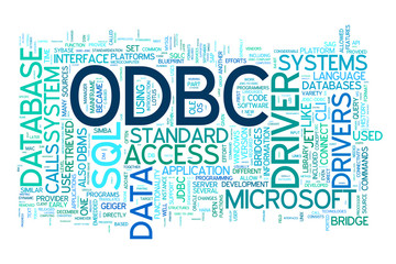 Fototapeta premium ODBC collage of word concepts