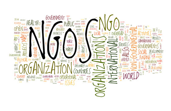 NGOS collage of word concepts