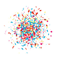 Confetti vector background for holidays, party, events, vector illustartion