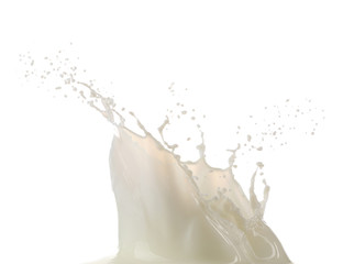 Milk splash, closeup