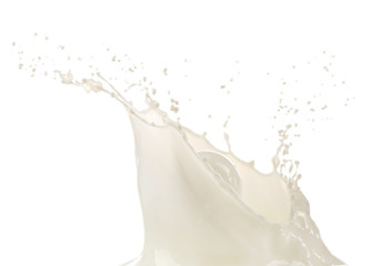 Milk splash, closeup