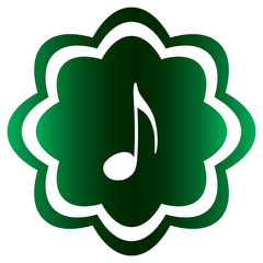 Flower icon second music note