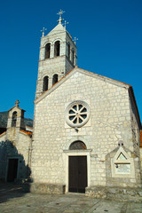Naklejka premium Montenegro church monastery summer shot