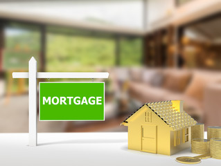 mortgage house sign