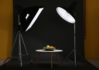 Interior of professional photo studio